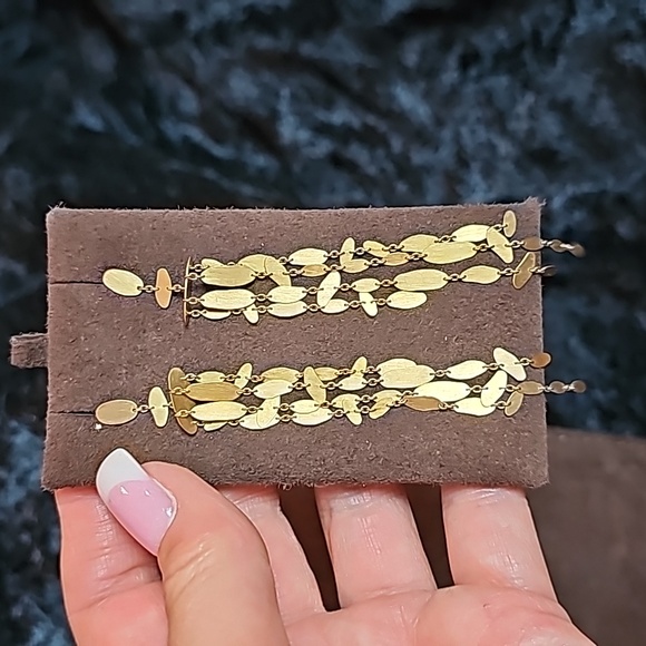 Authentic, Rare H Stern 18k Gold 4" Dangle, Chandelier, & Pierced Earrings - Picture 2 of 13